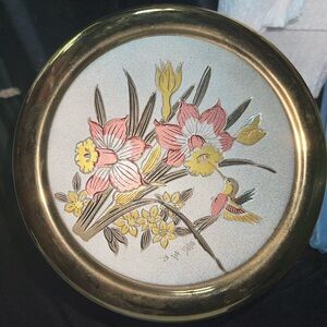 Vintage Japanese Lidded Porcelain Box with 24k Gold Trim from The Art Of Chokin